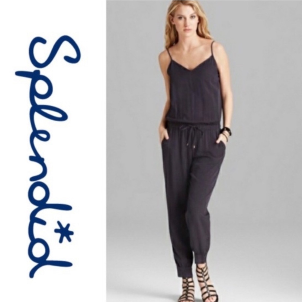 Splendid Charcoal Jumpsuit Small